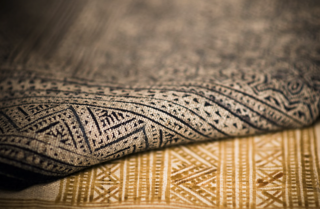 close up of natural fibre rug